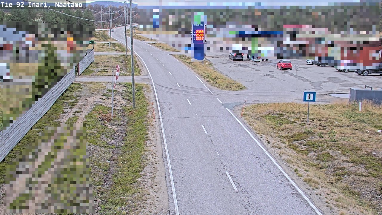 Kelikamerat Kuva Tie 92 Inari, Näätämö, Inari, Lappi