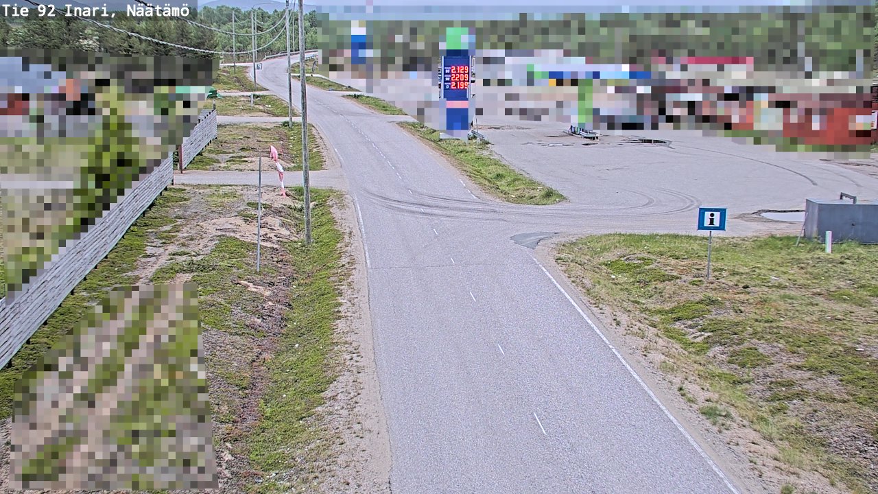 Kelikamerat Kuva Tie 92 Inari, Näätämö, Inari, Lappi