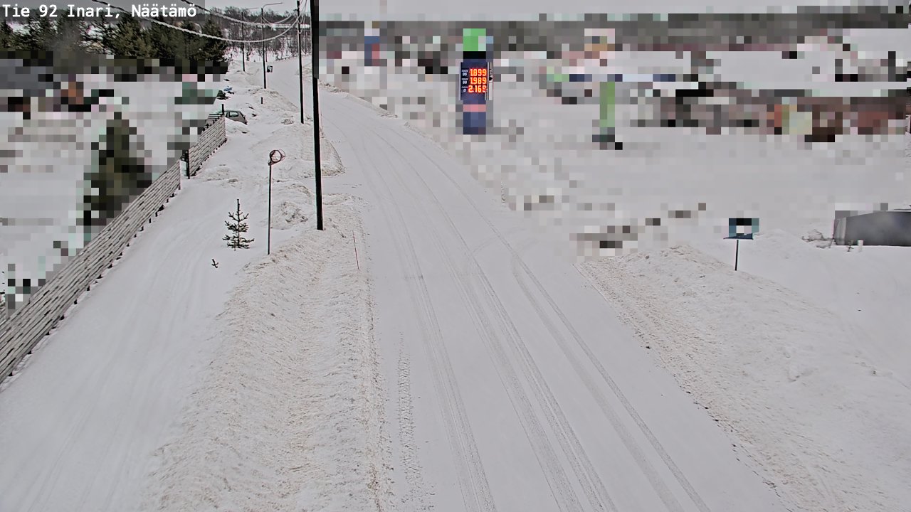 Weather Camera Image Road 92 Inari, Näätämö, Inari, Lappi