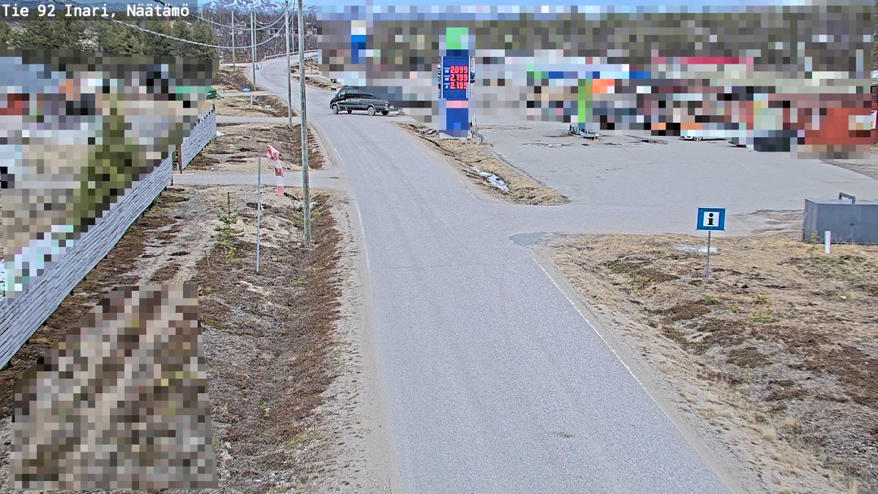 Kelikamerat Kuva Tie 92 Inari, Näätämö, Inari, Lappi