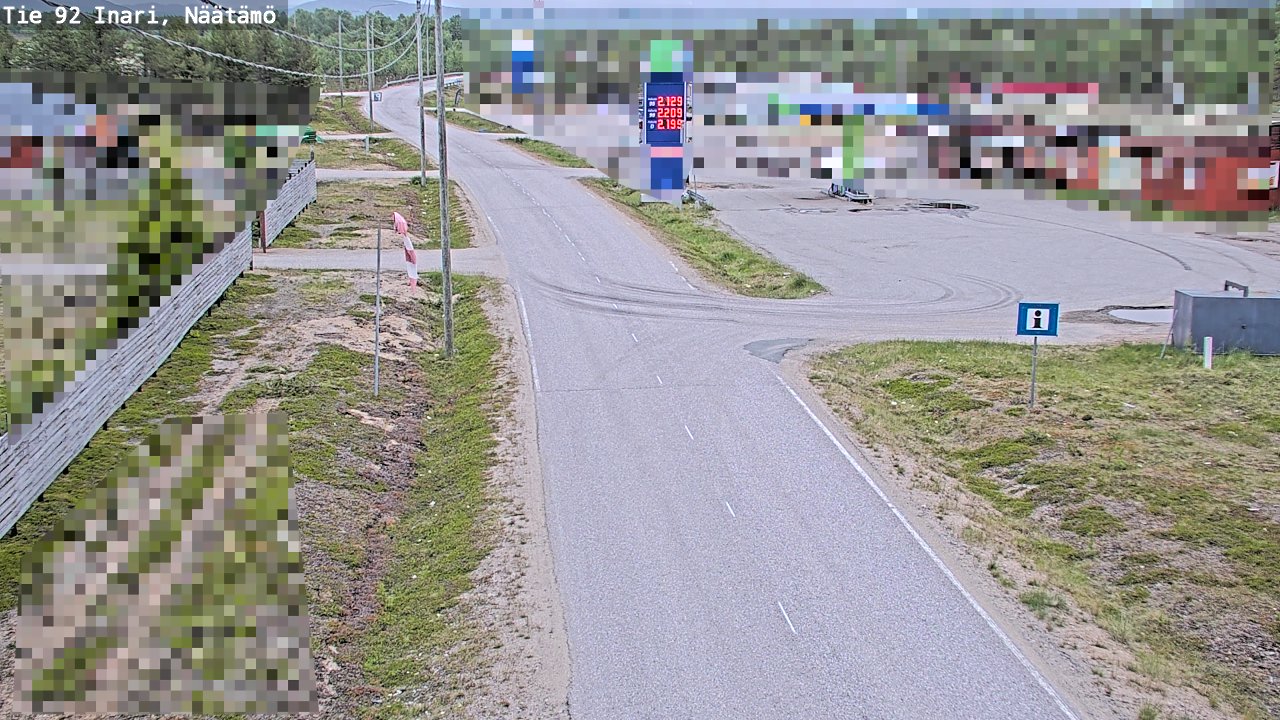 Kelikamerat Kuva Tie 92 Inari, Näätämö, Inari, Lappi