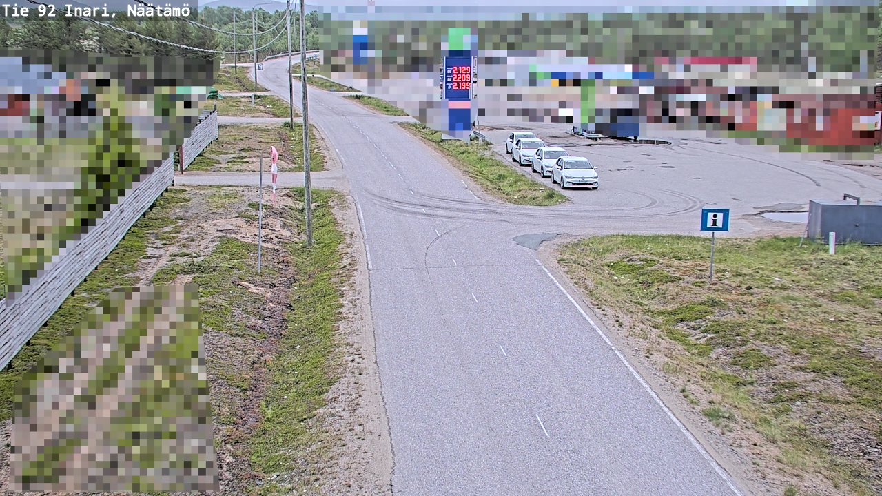 Kelikamerat Kuva Tie 92 Inari, Näätämö, Inari, Lappi
