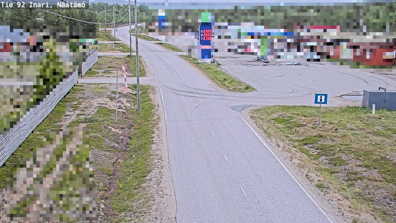 Kelikamerat Kuva Tie 92 Inari, Näätämö, Inari, Lappi