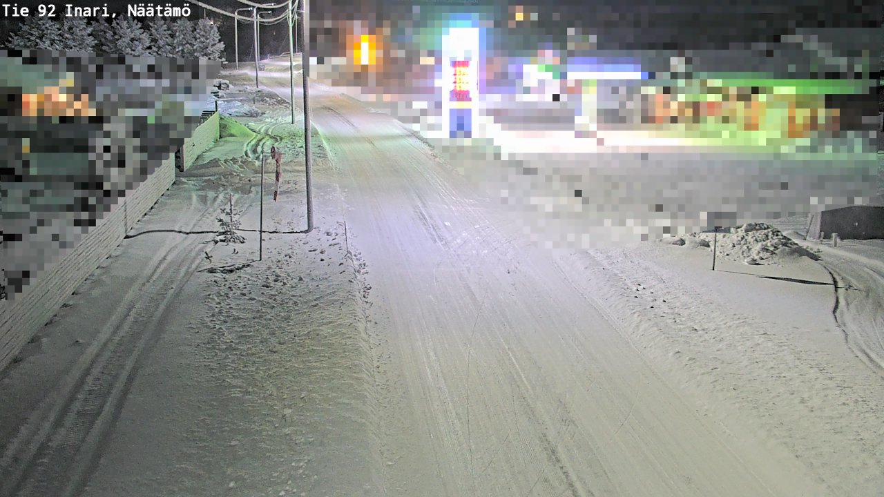 Kelikamerat Kuva Tie 92 Inari, Näätämö, Inari, Lappi