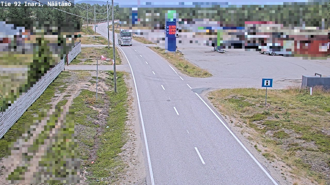 Kelikamerat Kuva Tie 92 Inari, Näätämö, Inari, Lappi