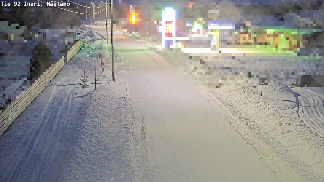 Kelikamerat Kuva Tie 92 Inari, Näätämö, Inari, Lappi