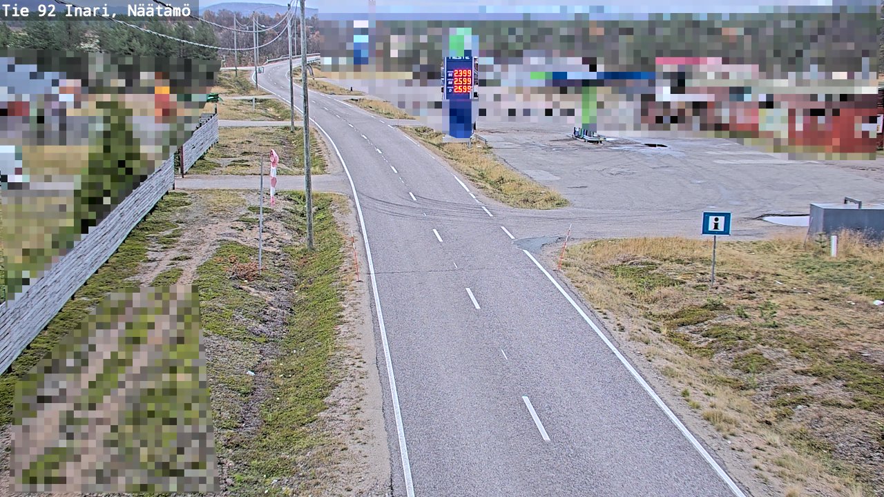 Kelikamerat Kuva Tie 92 Inari, Näätämö, Inari, Lappi