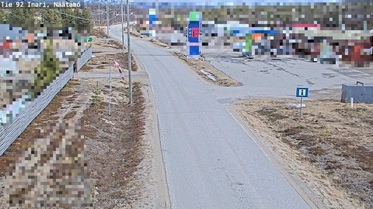 Kelikamerat Kuva Tie 92 Inari, Näätämö, Inari, Lappi