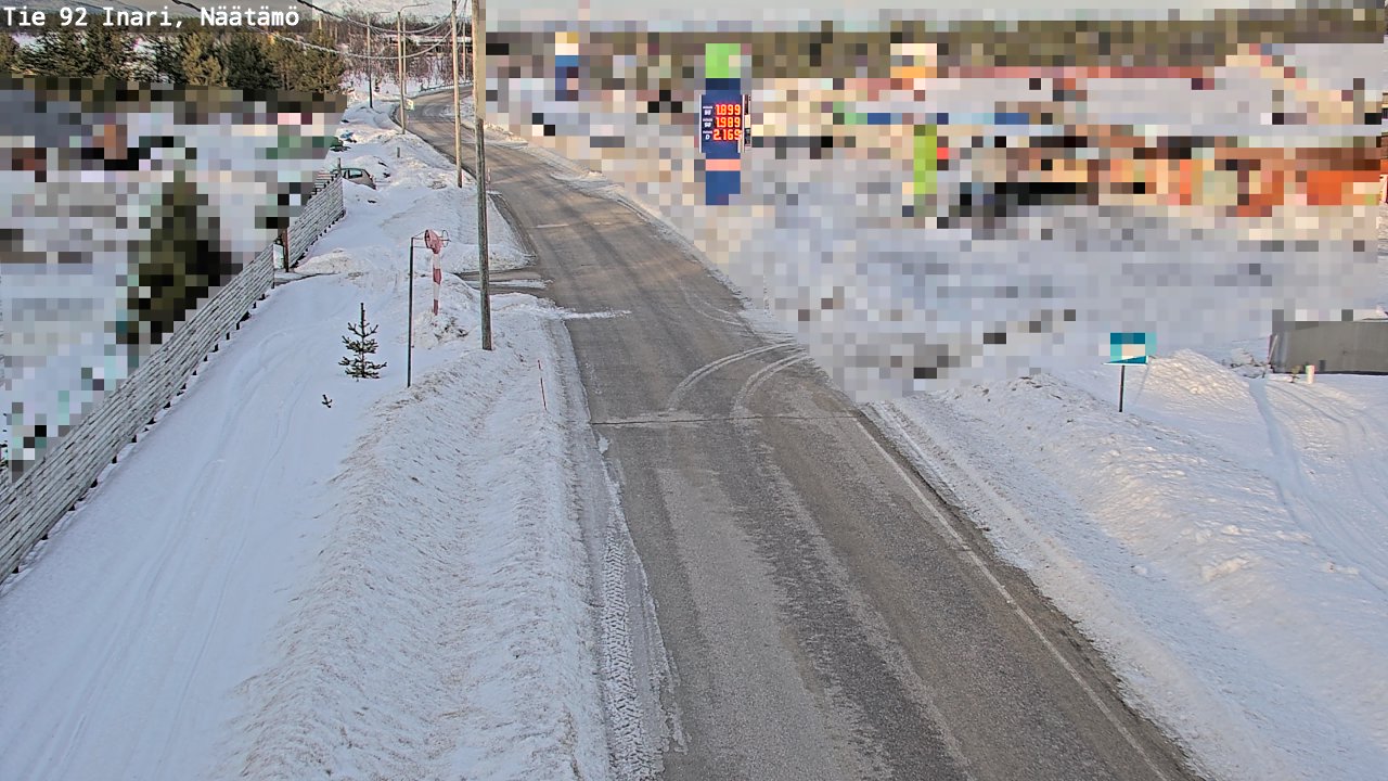Kelikamerat Kuva Tie 92 Inari, Näätämö, Inari, Lappi