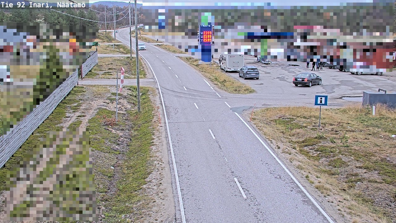 Kelikamerat Kuva Tie 92 Inari, Näätämö, Inari, Lappi
