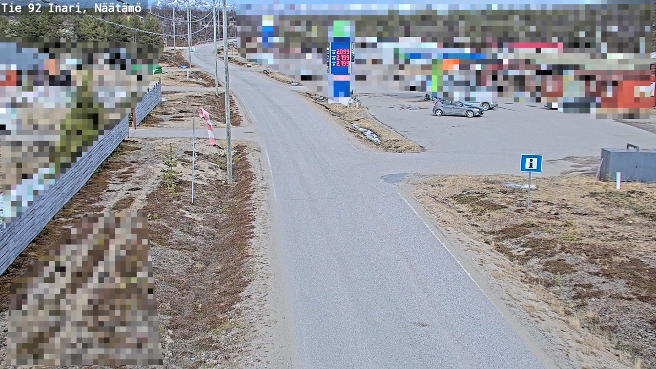 Kelikamerat Kuva Tie 92 Inari, Näätämö, Inari, Lappi