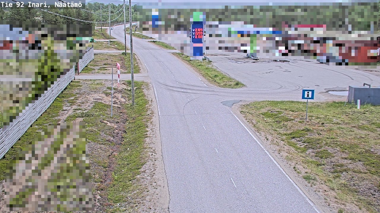 Kelikamerat Kuva Tie 92 Inari, Näätämö, Inari, Lappi