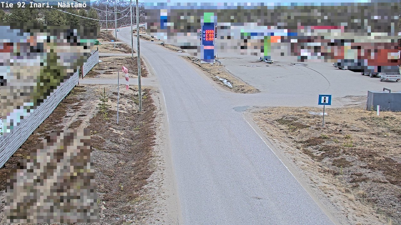 Kelikamerat Kuva Tie 92 Inari, Näätämö, Inari, Lappi