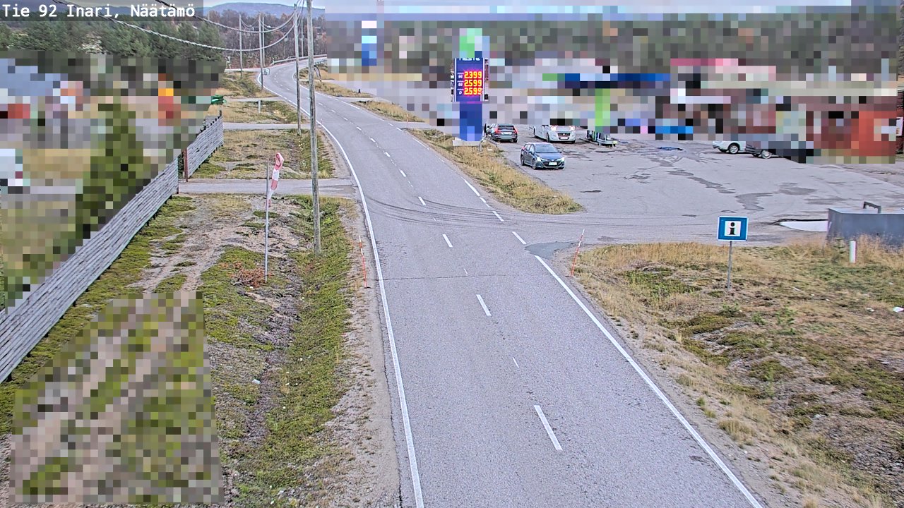 Kelikamerat Kuva Tie 92 Inari, Näätämö, Inari, Lappi