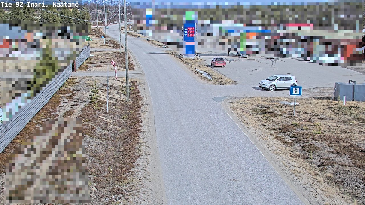 Kelikamerat Kuva Tie 92 Inari, Näätämö, Inari, Lappi