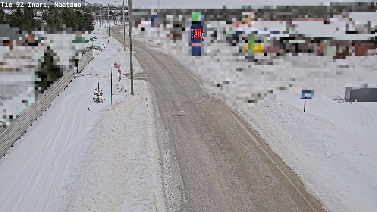 Kelikamerat Kuva Tie 92 Inari, Näätämö, Inari, Lappi