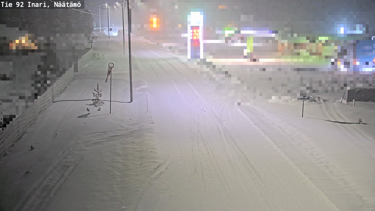 Weather Camera Image Road 92 Inari, Näätämö, Inari, Lappi