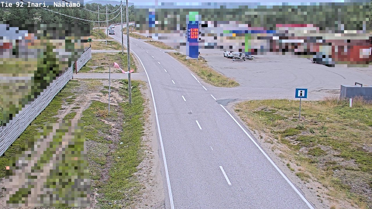Kelikamerat Kuva Tie 92 Inari, Näätämö, Inari, Lappi