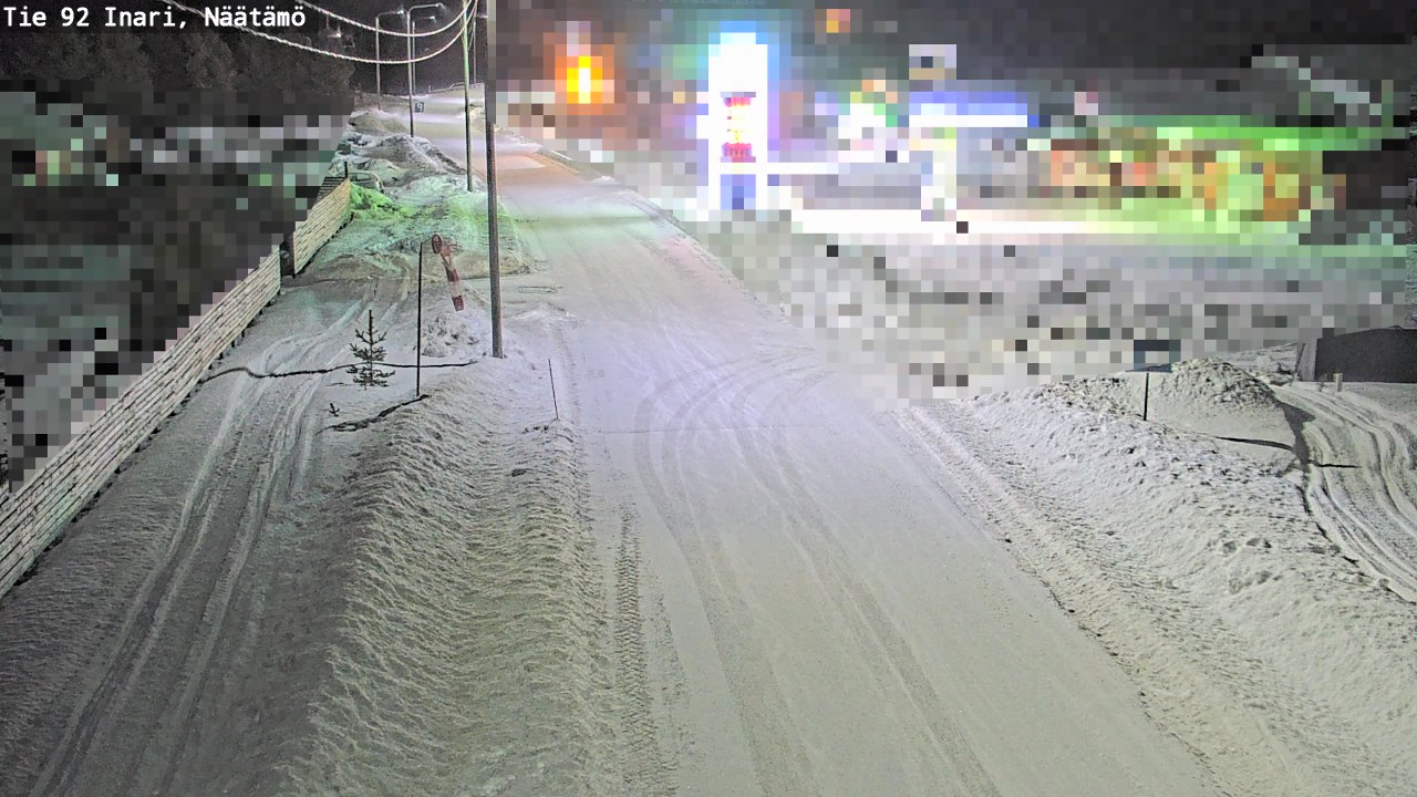 Kelikamerat Kuva Tie 92 Inari, Näätämö, Inari, Lappi