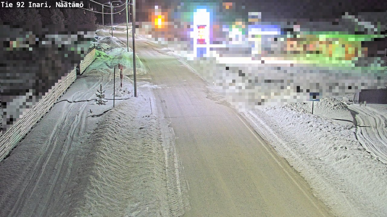 Kelikamerat Kuva Tie 92 Inari, Näätämö, Inari, Lappi