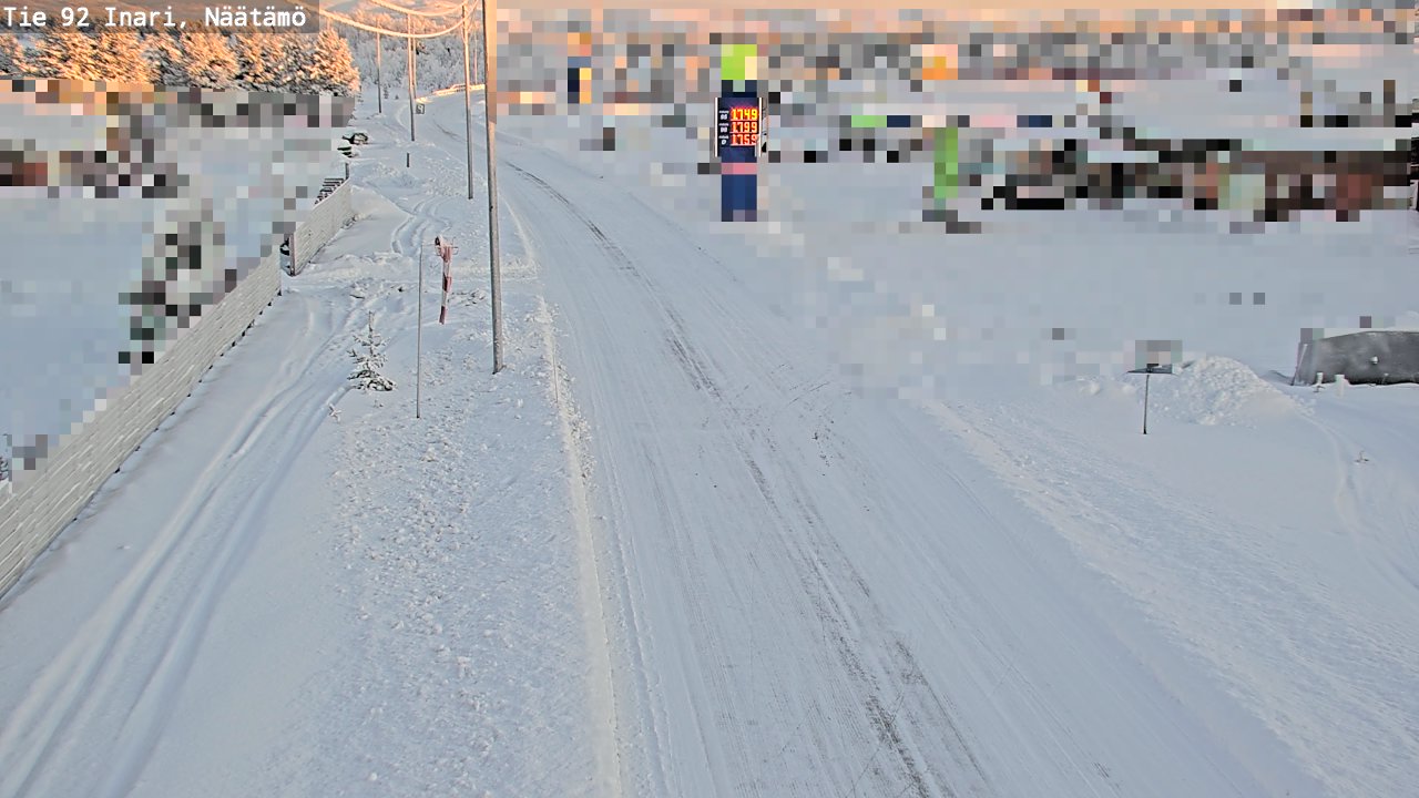 Kelikamerat Kuva Tie 92 Inari, Näätämö, Inari, Lappi