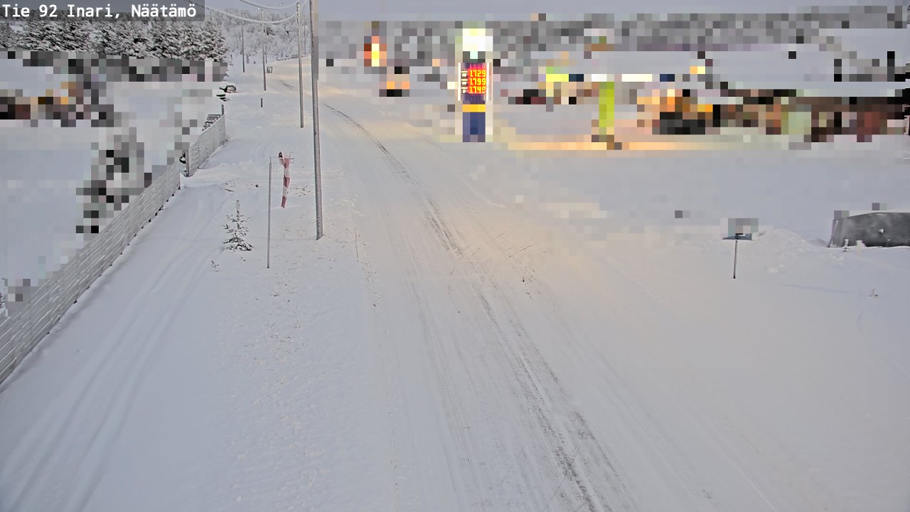 Kelikamerat Kuva Tie 92 Inari, Näätämö, Inari, Lappi