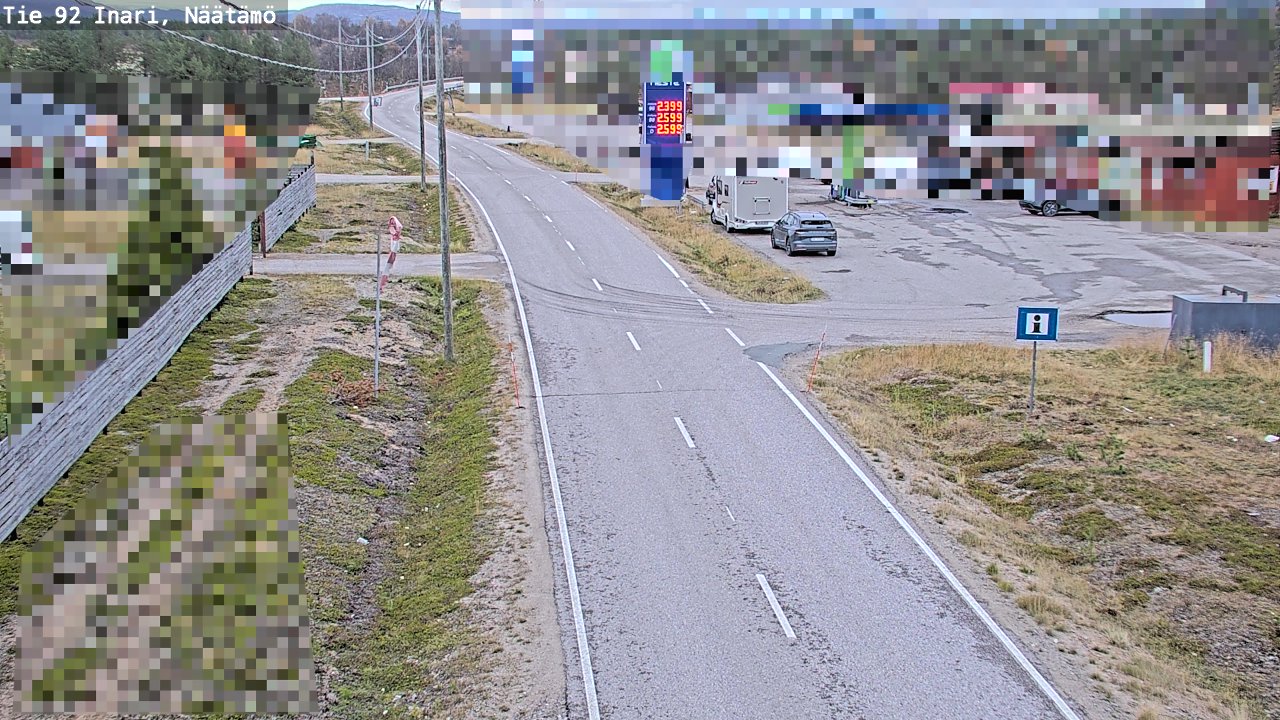 Kelikamerat Kuva Tie 92 Inari, Näätämö, Inari, Lappi