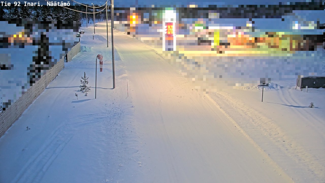 Weather Camera Image Road 92 Inari, Näätämö, Inari, Lappi