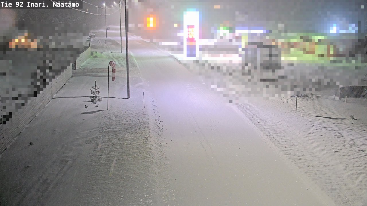 Weather Camera Image Road 92 Inari, Näätämö, Inari, Lappi