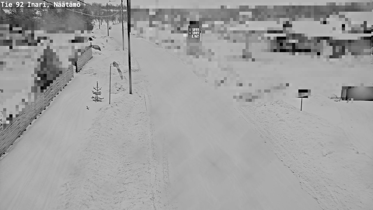 Kelikamerat Kuva Tie 92 Inari, Näätämö, Inari, Lappi