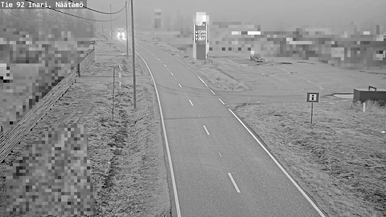 Weather Camera Image Road 92 Inari, Näätämö, Inari, Lappi