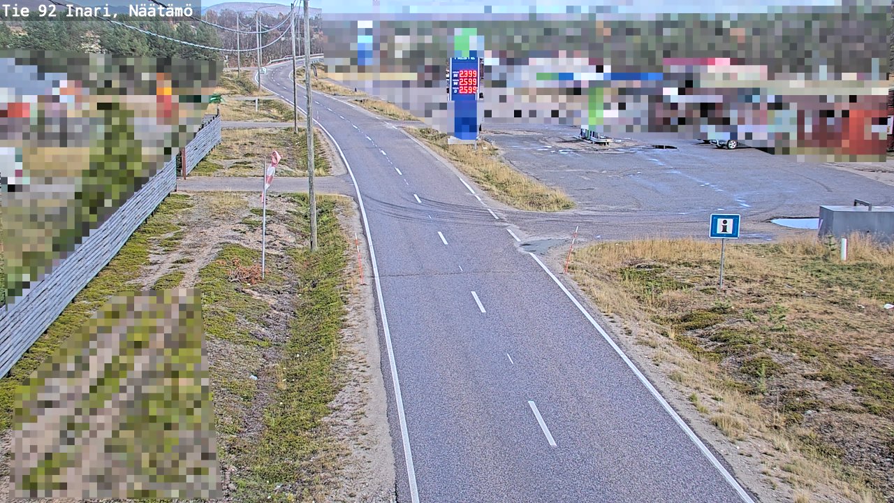 Kelikamerat Kuva Tie 92 Inari, Näätämö, Inari, Lappi