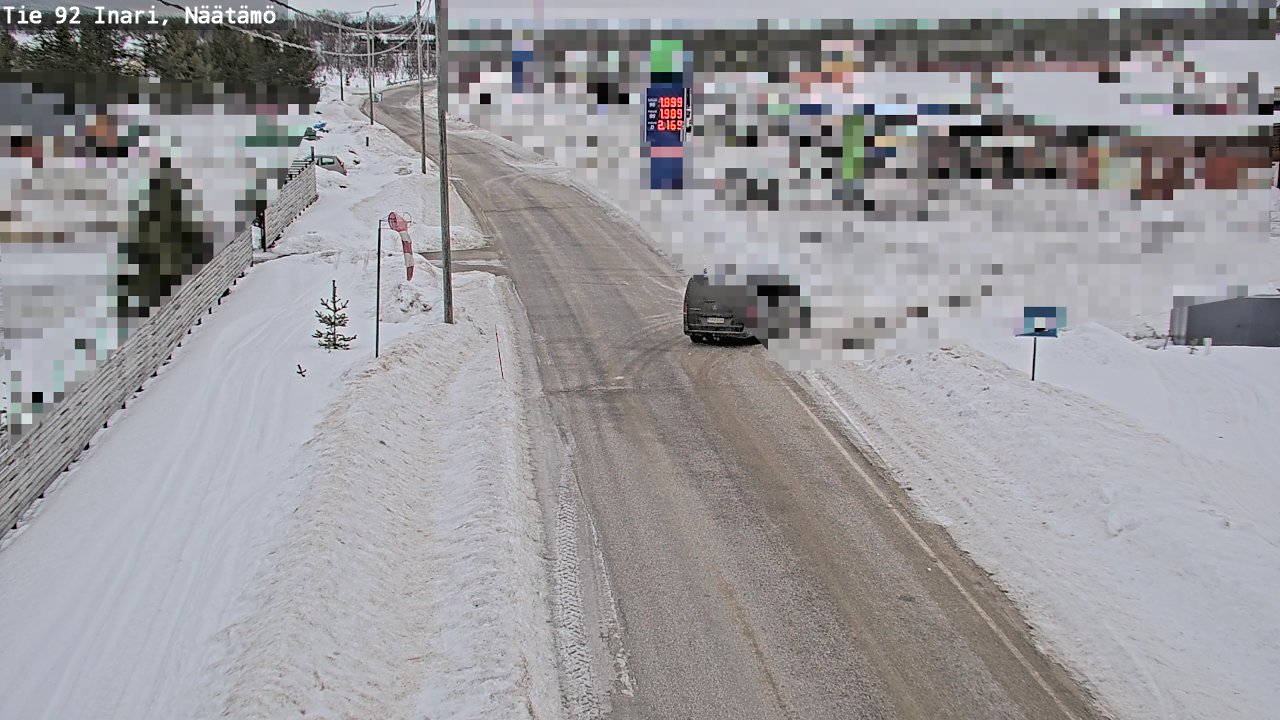 Kelikamerat Kuva Tie 92 Inari, Näätämö, Inari, Lappi