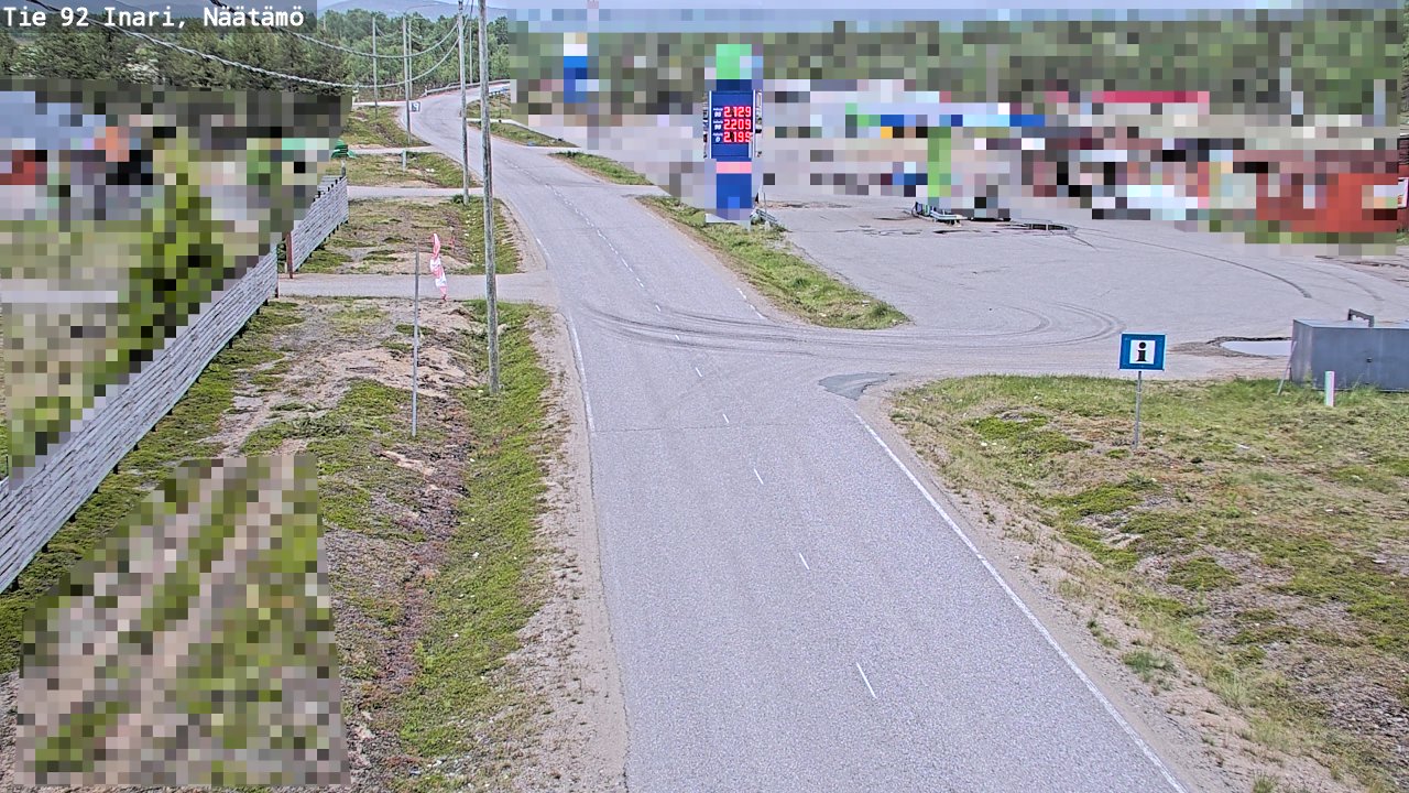Kelikamerat Kuva Tie 92 Inari, Näätämö, Inari, Lappi