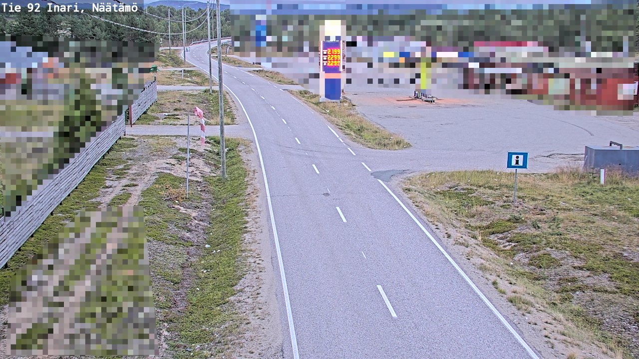 Weather Camera Image Road 92 Inari, Näätämö, Inari, Lappi