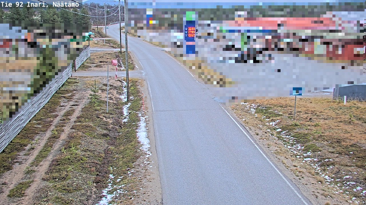 Kelikamerat Kuva Tie 92 Inari, Näätämö, Inari, Lappi