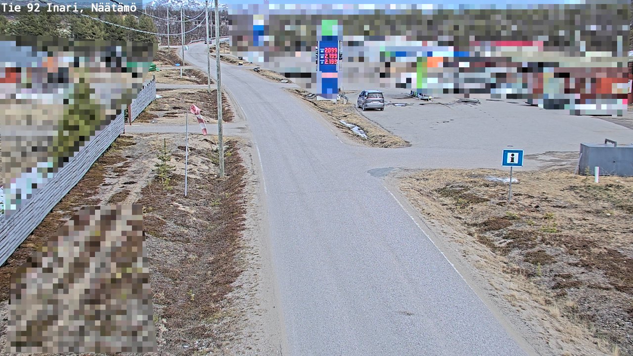 Kelikamerat Kuva Tie 92 Inari, Näätämö, Inari, Lappi