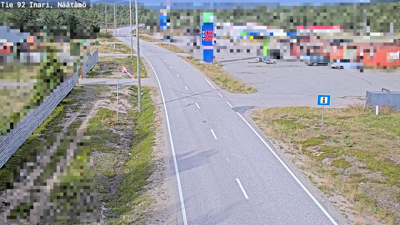 Kelikamerat Kuva Tie 92 Inari, Näätämö, Inari, Lappi