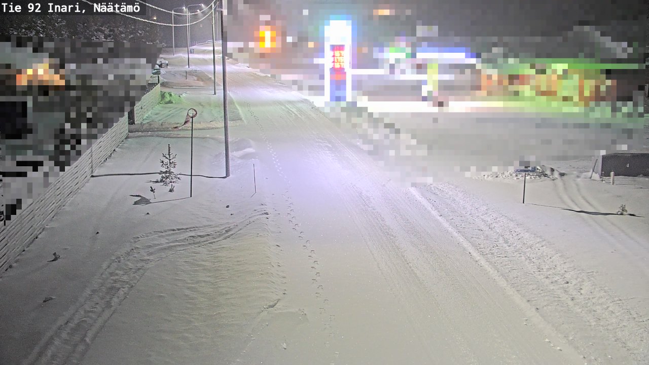 Weather Camera Image Road 92 Inari, Näätämö, Inari, Lappi