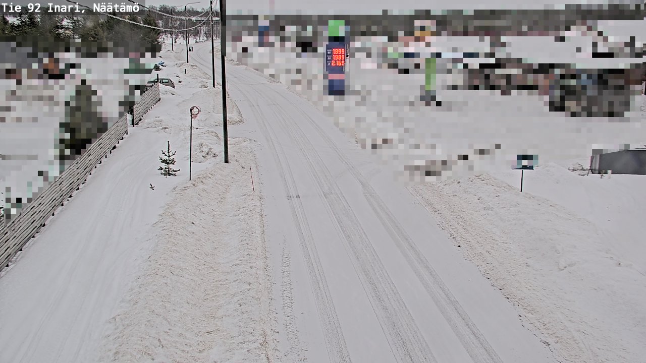 Weather Camera Image Road 92 Inari, Näätämö, Inari, Lappi