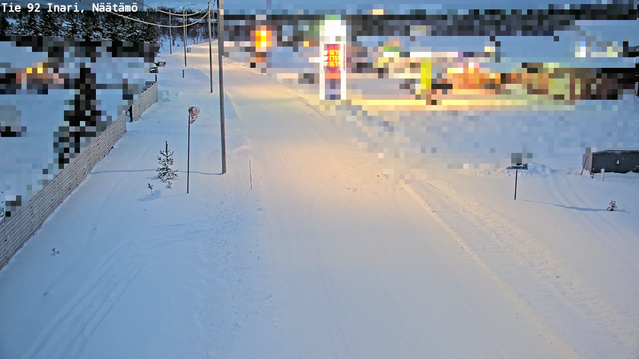 Weather Camera Image Road 92 Inari, Näätämö, Inari, Lappi