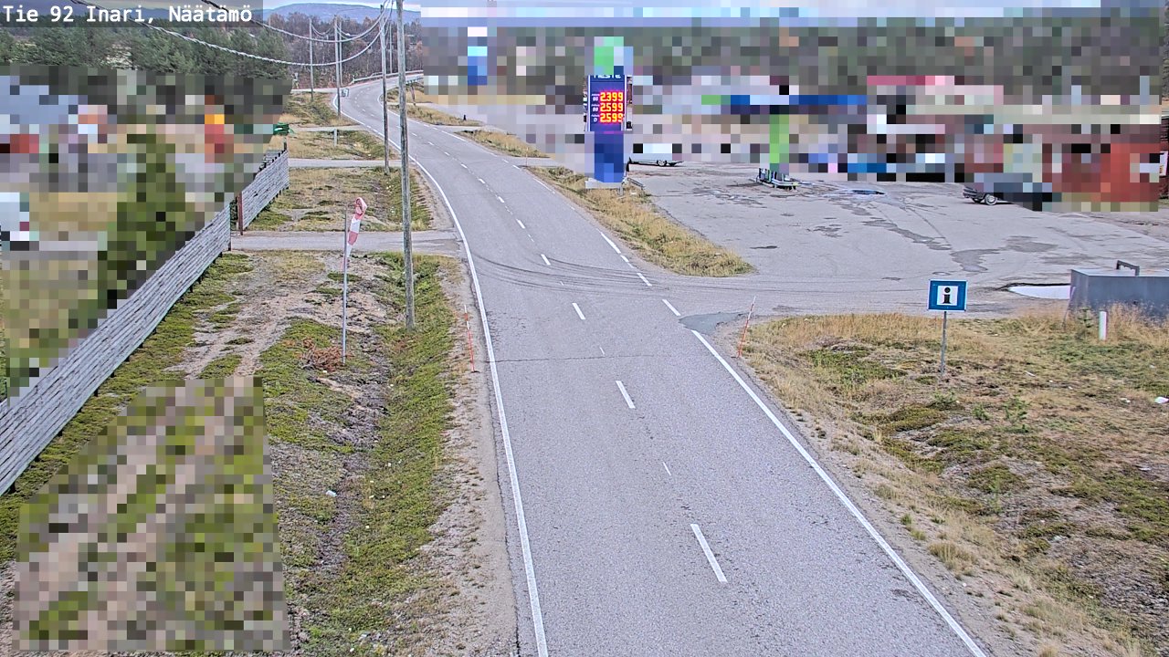Kelikamerat Kuva Tie 92 Inari, Näätämö, Inari, Lappi