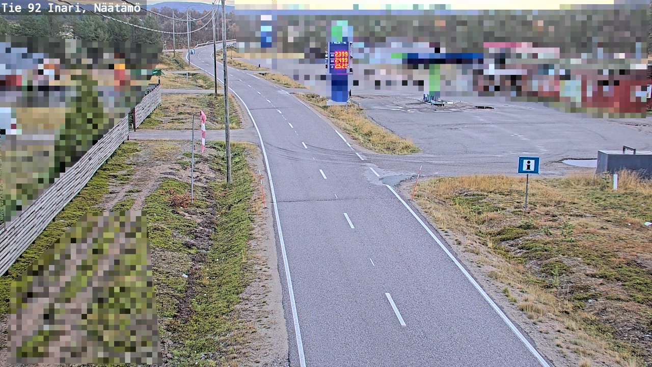 Kelikamerat Kuva Tie 92 Inari, Näätämö, Inari, Lappi
