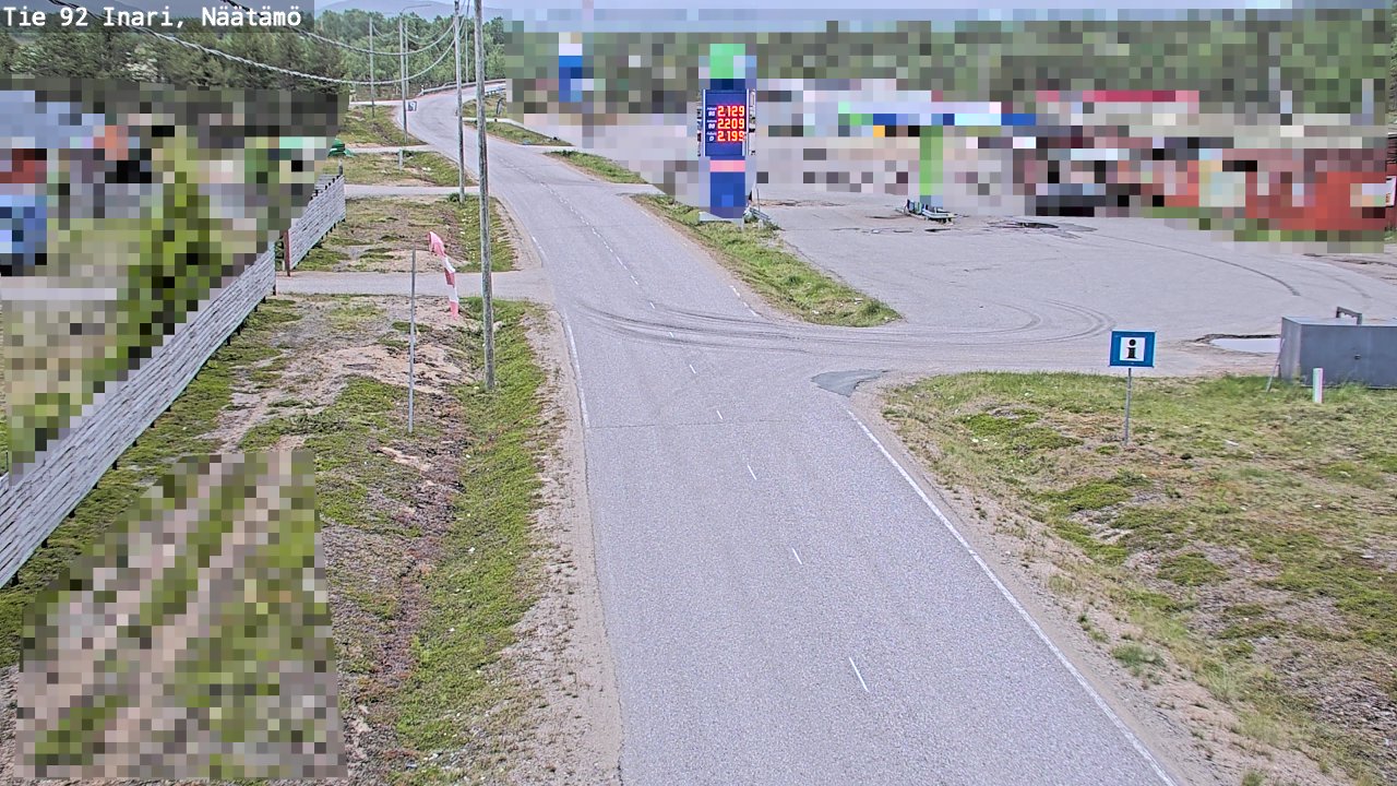 Kelikamerat Kuva Tie 92 Inari, Näätämö, Inari, Lappi