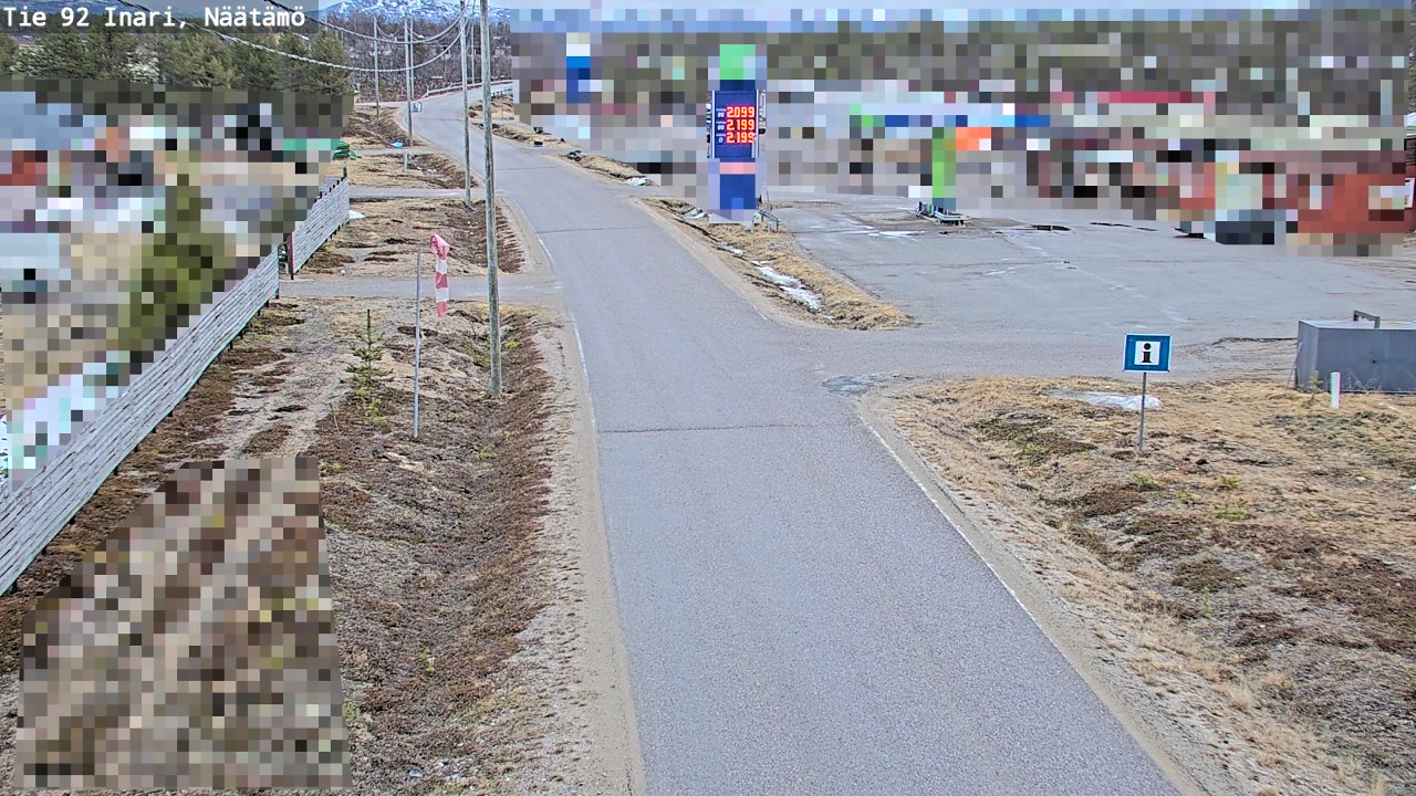 Kelikamerat Kuva Tie 92 Inari, Näätämö, Inari, Lappi