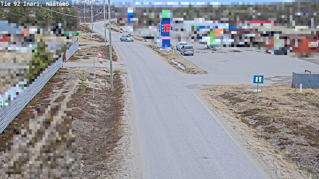 Kelikamerat Kuva Tie 92 Inari, Näätämö, Inari, Lappi