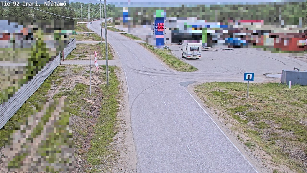 Kelikamerat Kuva Tie 92 Inari, Näätämö, Inari, Lappi