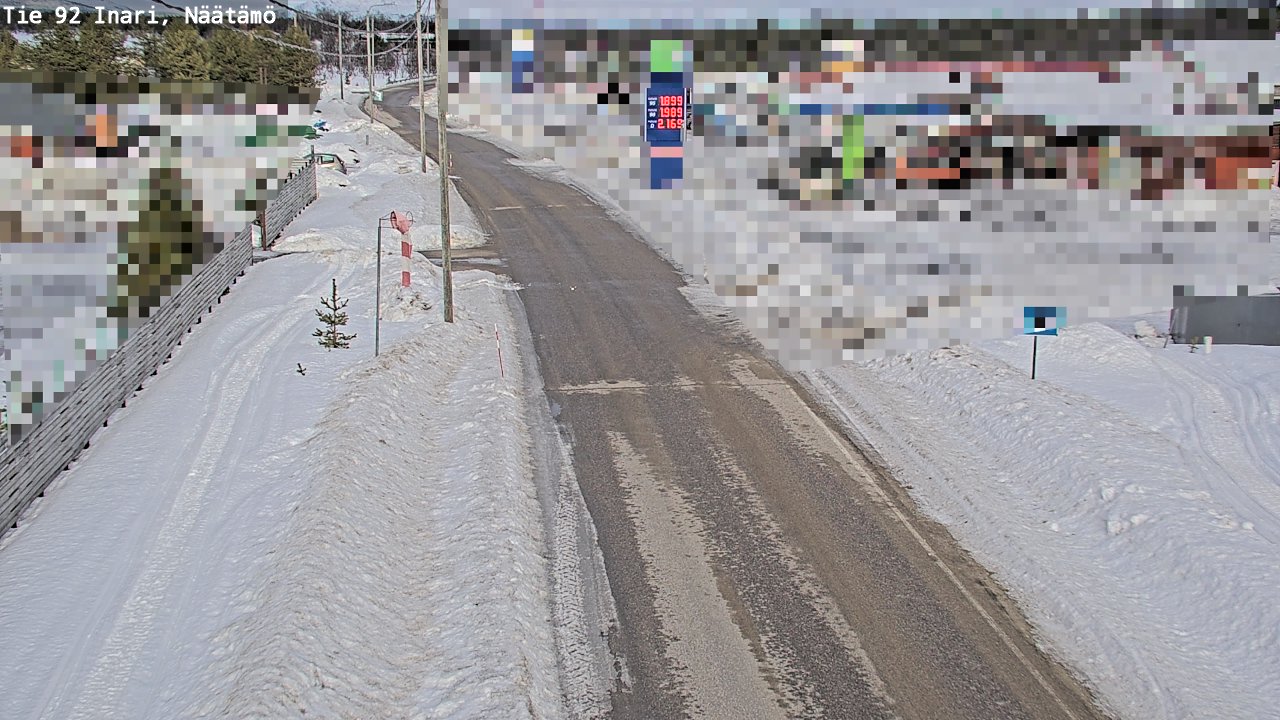 Kelikamerat Kuva Tie 92 Inari, Näätämö, Inari, Lappi