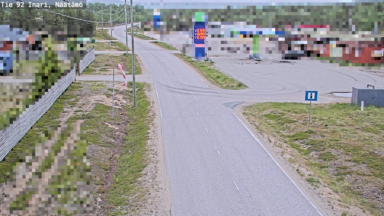 Kelikamerat Kuva Tie 92 Inari, Näätämö, Inari, Lappi