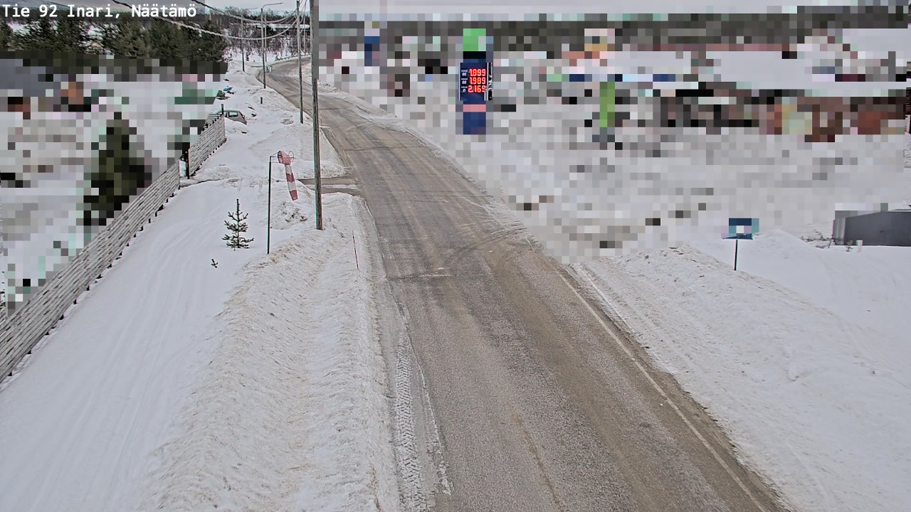 Kelikamerat Kuva Tie 92 Inari, Näätämö, Inari, Lappi